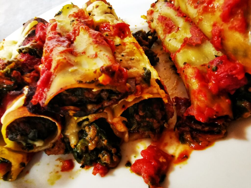 Überbackene Cannelloni