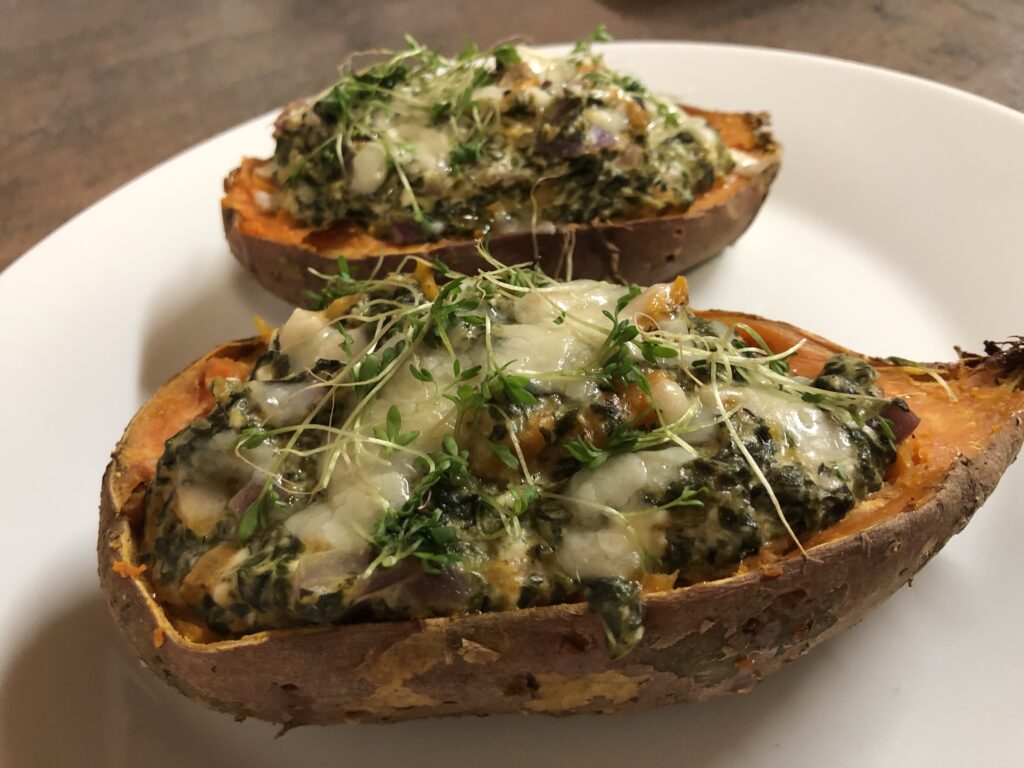 Gefüllte Süßkartoffeln