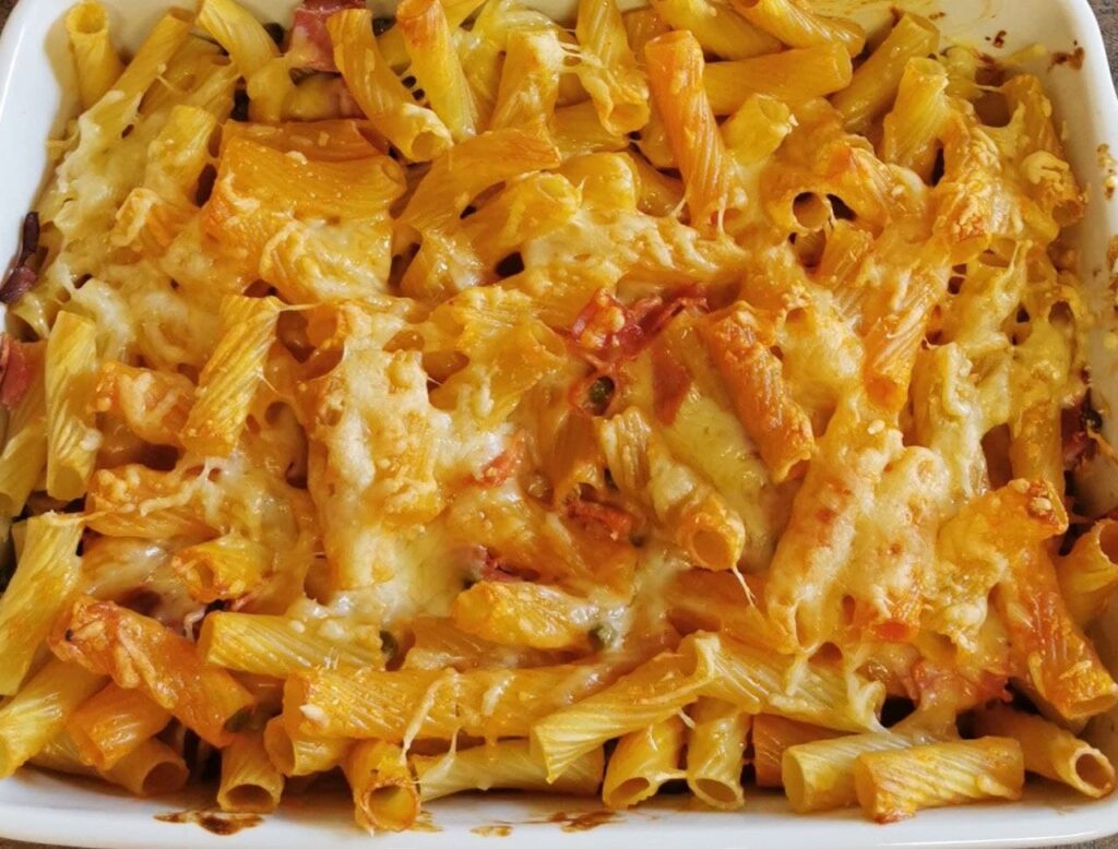 Schinken-Nudelauflauf